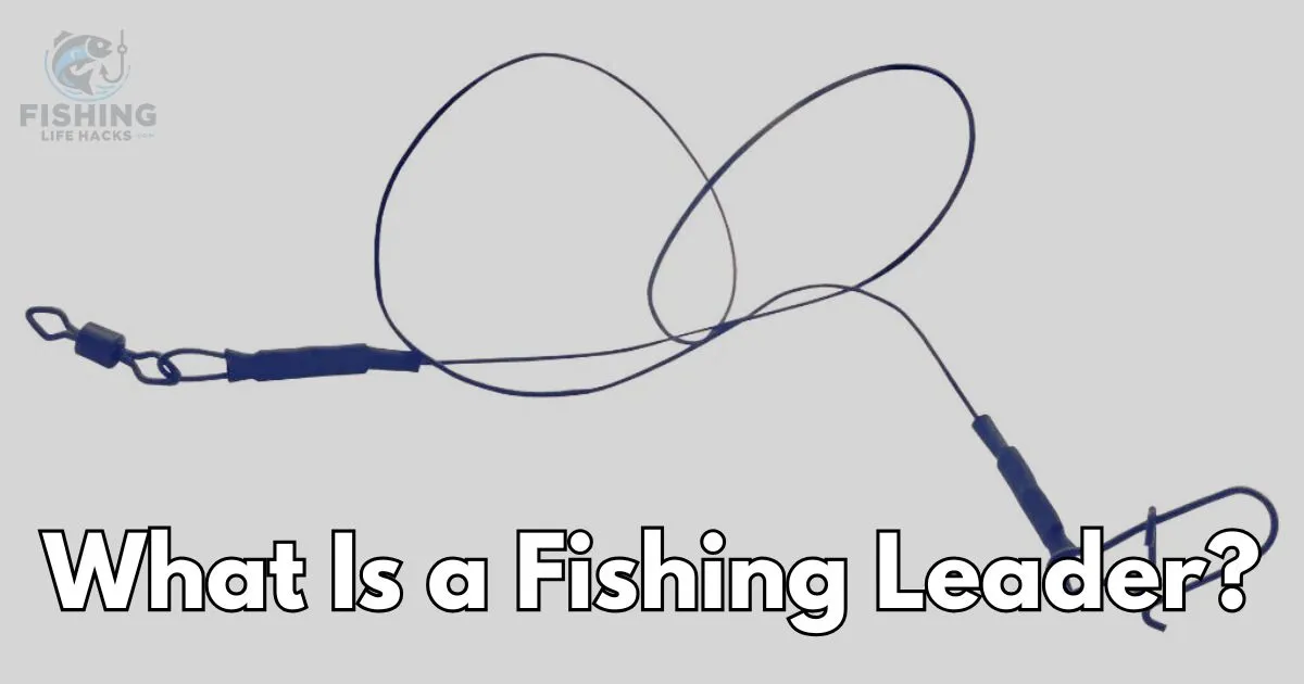 A fishing leader is a specialized piece of fishing line attached to your main line to improve your chances of catching fish.